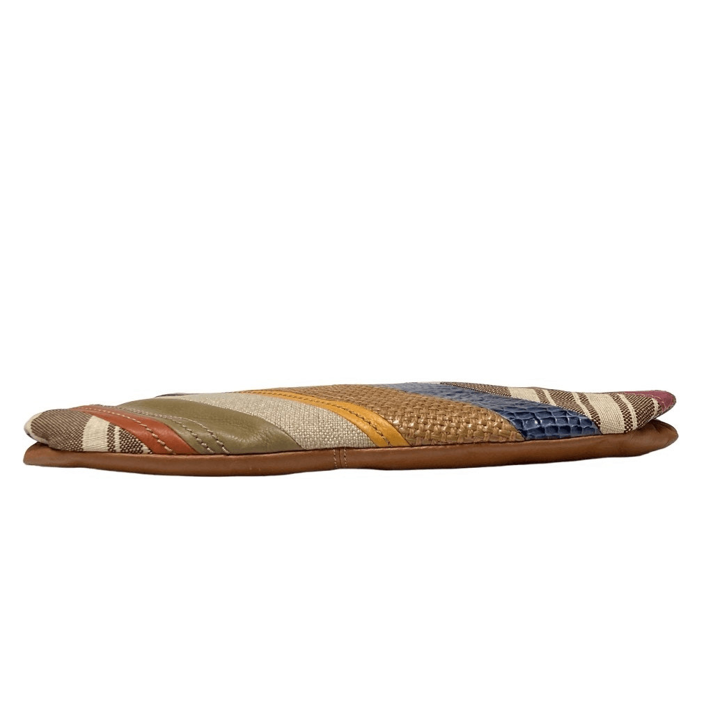 Fossil genuine leather diagonal patchwork magneti… - image 6