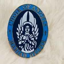 Choir of Angels Marian Helper Catholic Enamel Lapel Pin