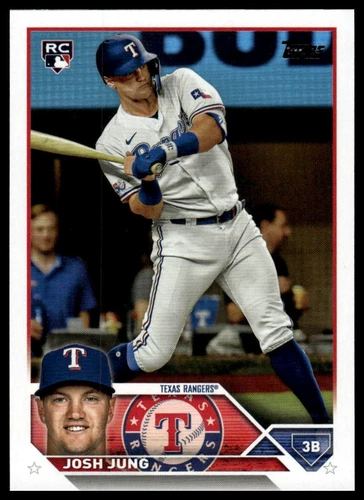 Josh Jung 2023 Topps #529 RC Texas Rangers