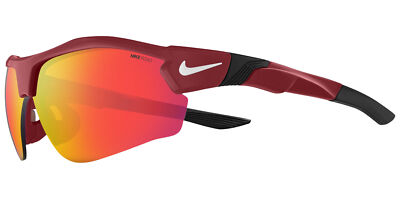 【NIKE】ショー X3 E レクタングル フレーム サングラス☆SALE中 Nike Show X3 Half-Rim Rectangular Sunglasses w/ Mirror Lens