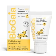 BioGaia Protectis Baby Probiotic Drops | Colic & Gas Relief + Vitamin D | Saf...