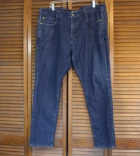 5.11 Tactical Jeans Mens 40 x 29 Blue Stretch Straight Leg Mag Pocket Logo Butto