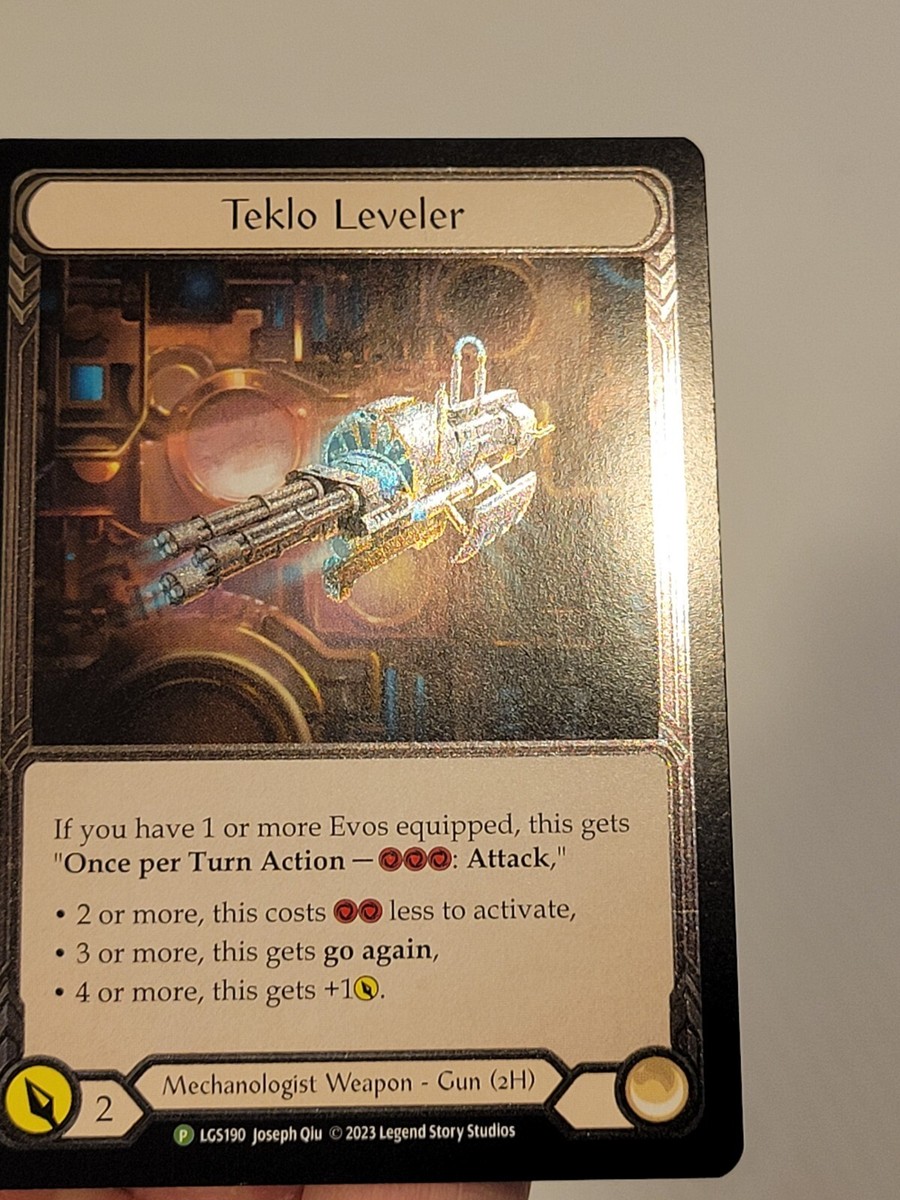 Flesh and Blood TCG Promo Teklo Leveler Cold Foil Mechanologist
