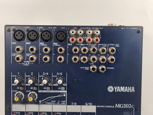 Yamaha MG102c 10 Channel Analog Mixing Console NO AC Adapter. Untested no power - Picture 8 of 14