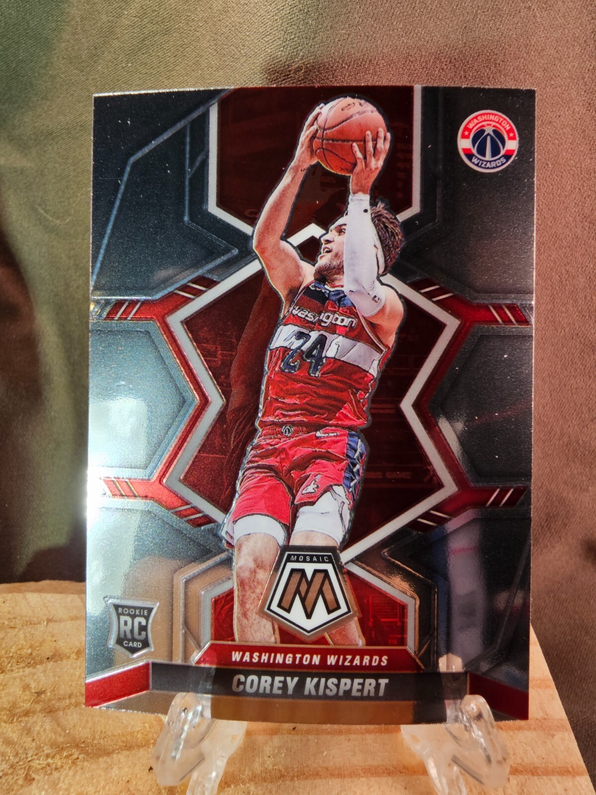 2021-22 Panini Mosaic COREY KISPERT Rookie #213 Wizards RC