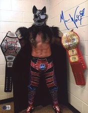 Mecha Wolf Mr. 450 Signed 11x14 Photo BAS COA WWC NXT NWA Lucha Libre AAA Auto'd