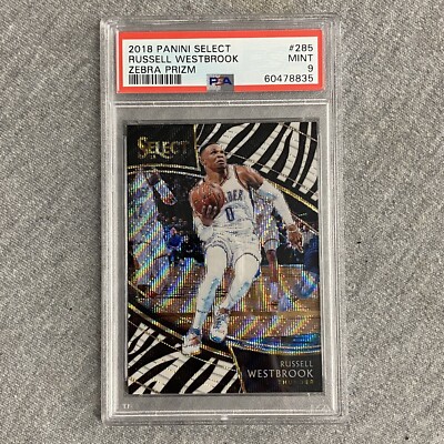 Russell Westbrook Zebra Prizm 2017-18 Panini NBA Select