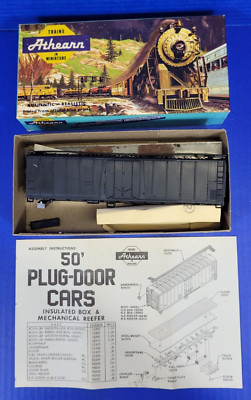 Athearn HO Scale 50' Outside Reefer Plug Box Car Model Train Kit #1631