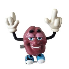 California Raisins Plastic Wind Up Walking Dancer Nasta Calrab Toy Vintage 1988