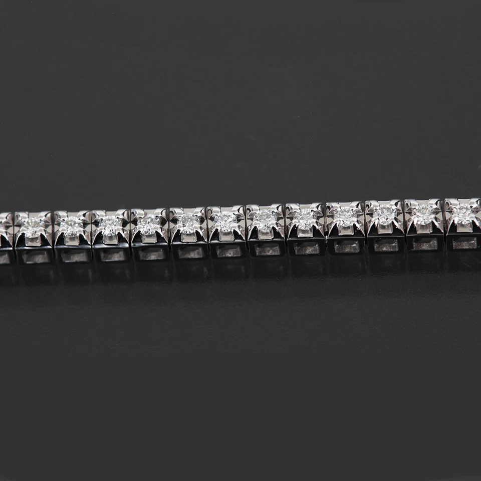 DAMIANI Luce Full Diamond Bracelet 16.5cm K18WG 6.7g Newly Polished 6144A - Image 4 of 4