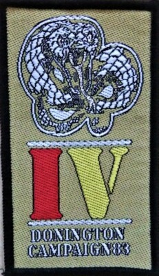Whitesnake Donington Campaign 83 gewebter Aufnäher woven Patch Neu & Official!