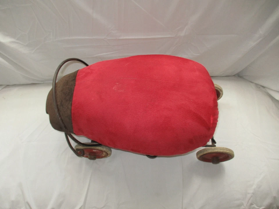 Steiff HUGE! Pull Toy Antique / Vintage Steiff Riding Pull Toy Lady Bug 21" x 11 - Image 2 of 4