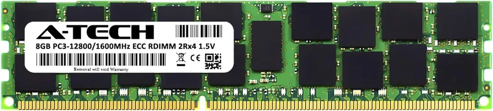 8GB RAM for Micron MT36JSF1G72PZ-1G6K1 | DDR3 1600Mhz PC3-12800R 2Rx4 1.5V ECC - Image 2 of 2