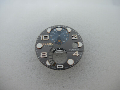 CLERC Hydroscaph GMT 1000 M Zifferblatt, Power Reserve, watch dial