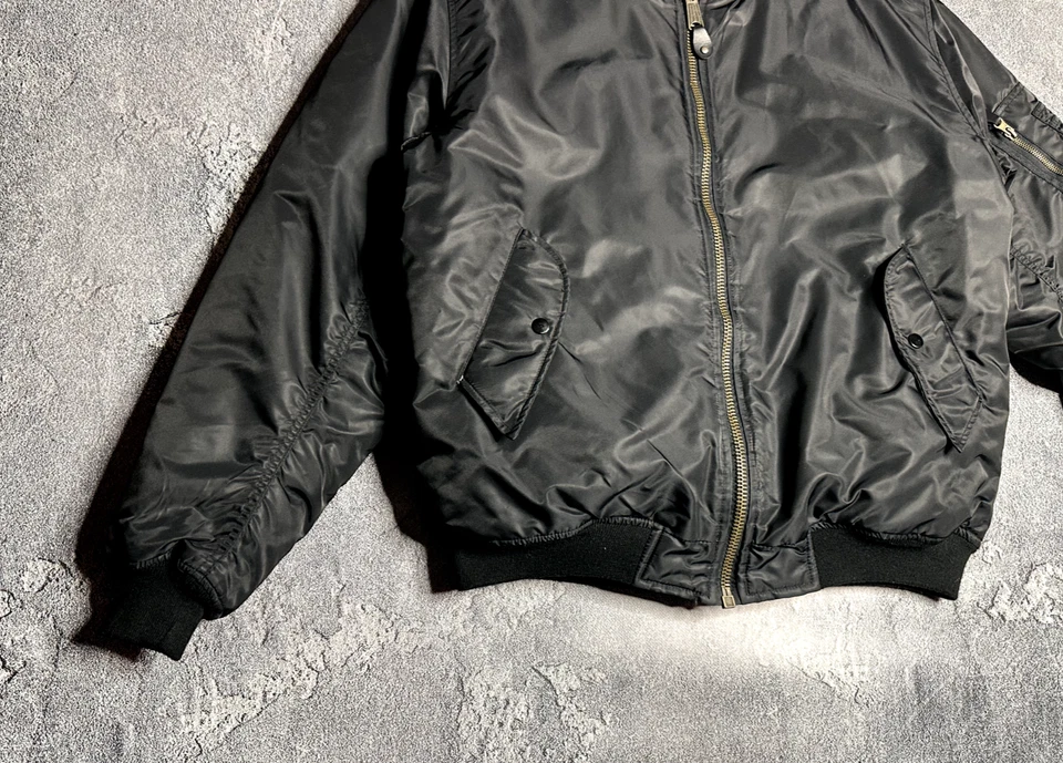 vintage military bomber MA-1 men's 2XL - Image 3 of 4