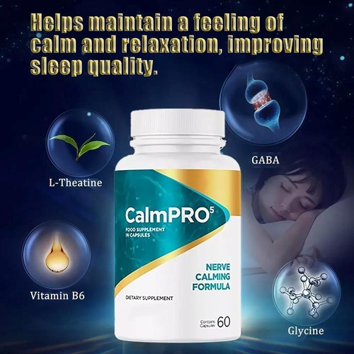 Calmpro5 - Calmpro5 Nerve Capsules 60 Capsules - 1 Bottle - Picture 7 of 9