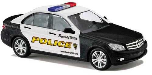 Mercedes Clase C De La Policía De Beverly Hills. Avantg HO/OO Gauge Busch 43604 | Zustand: Nuevo