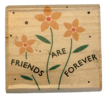Hero Arts Rubber Stamp Thanks Friends Are Forever Bouquet Flowers Wildflowers