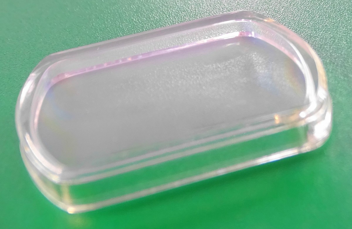 VERRE MONTRE TONNEAU PT997 - 23.9 x 22.8 mm BOMBÉ BASE PLATE
