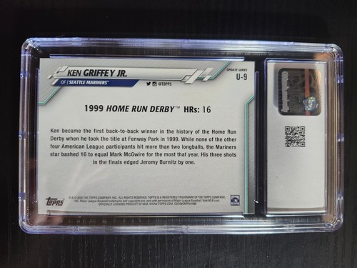 2020 Topps Update Ken Griffey Jr. Gold Foil CGC 9 #U-9 Mariners - Picture 2 of 2