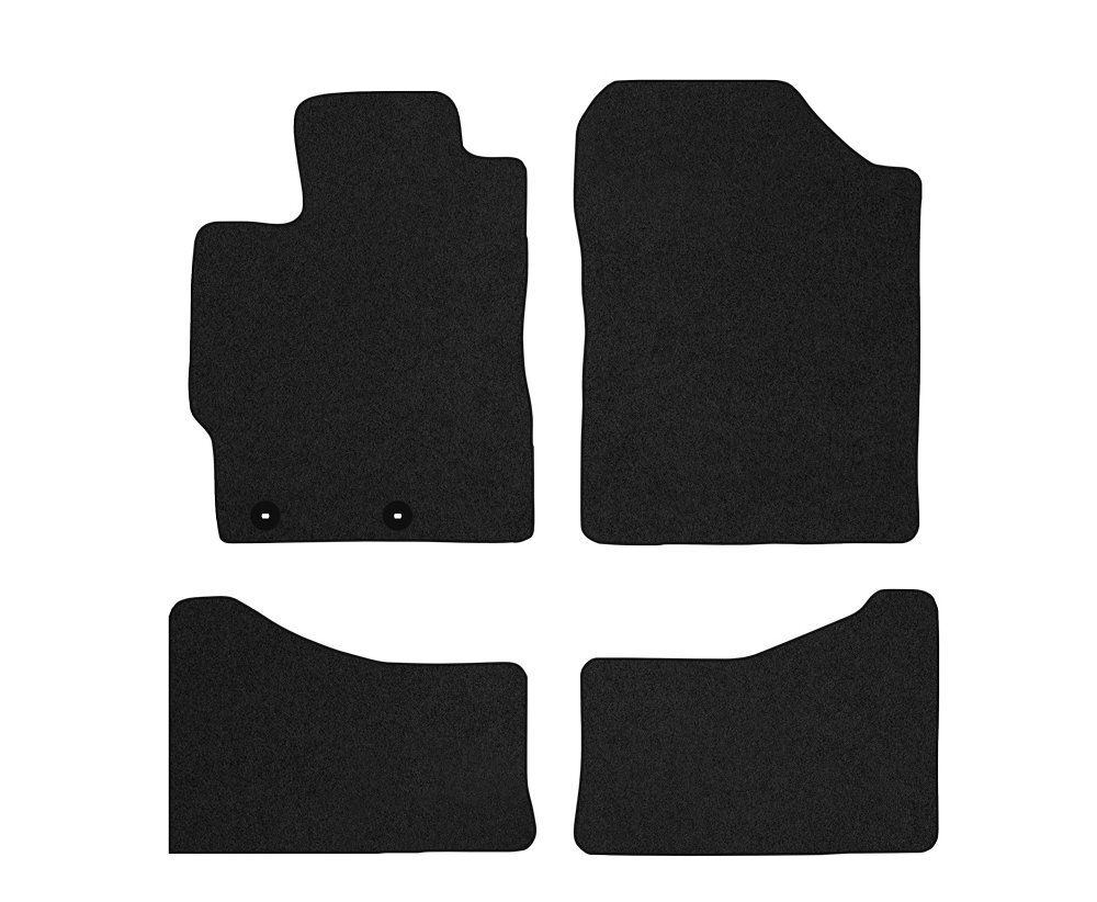 Tapis Toyota Yaris 3 protection velours et cuir rouge TO18-1