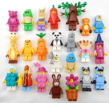 4 NEW RANDOM LEGO COSTUME MINIFIG LOT figure halloween bam pack llama bear bunny