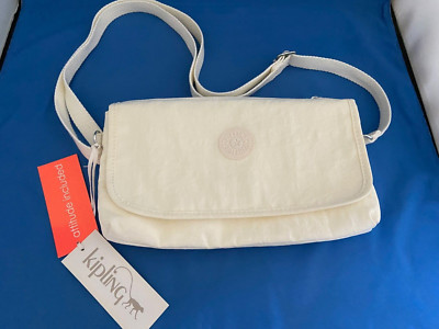 Kipling Women's Patna Handbag Crossbody Shoulder Bag White NEW K13160000