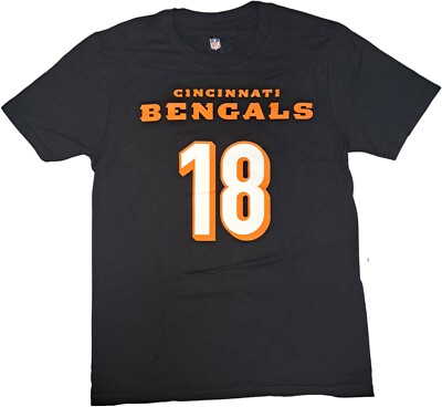 Cincinnati Bengals NFL AJ Green #18 Boy's Youth T-Shirt Medium 10/12 Black