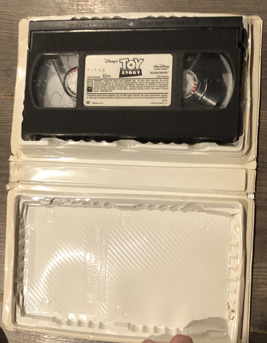 Walt Disney Home Video Toy Story VHS Clamshell #6703 Rare white