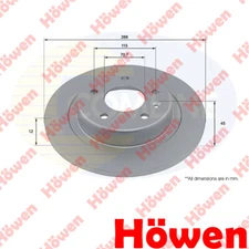 Fits Vauxhall Insignia 2017- Brake Disc Rear Howen #1 13521008 13517857