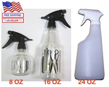 LOT OF 1, 2,6,10--3 SIZE SPRAY BOTTLE HAIR DRESSING, PLANT FLOWER WATERING