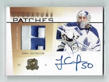 09-10 UD The Cup Signature Patches  Jonas Gustavsson  /75  Patch  Auto