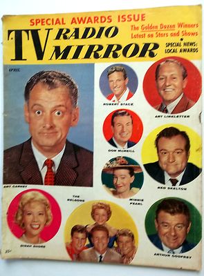 TV RADIO MIRROR Magazine Apr. '60 Celeb GOSSIP Art CARNEY Minnie PEARL etc. W