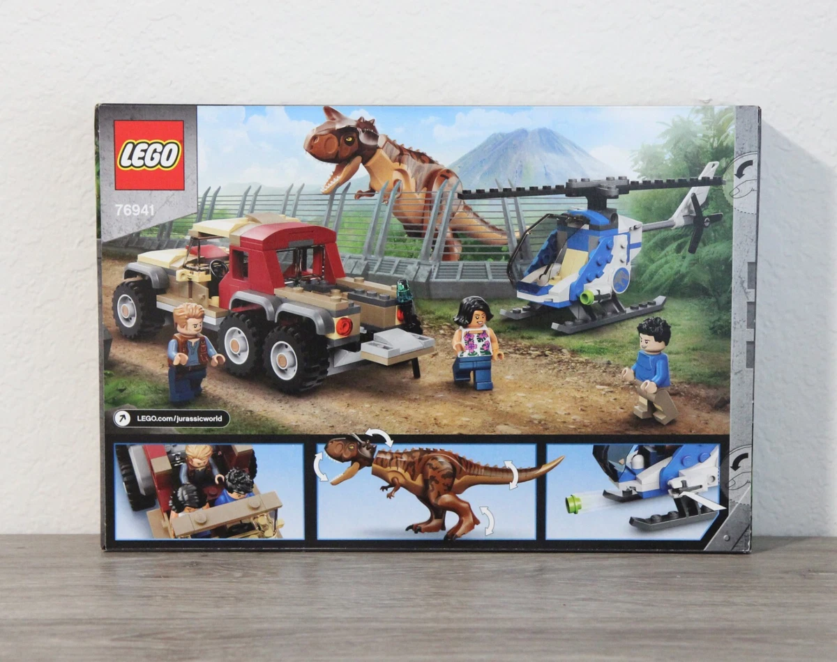 LEGO Jurassic World Carnotaurus Dinosaur Chase Building Toy Playset 76941