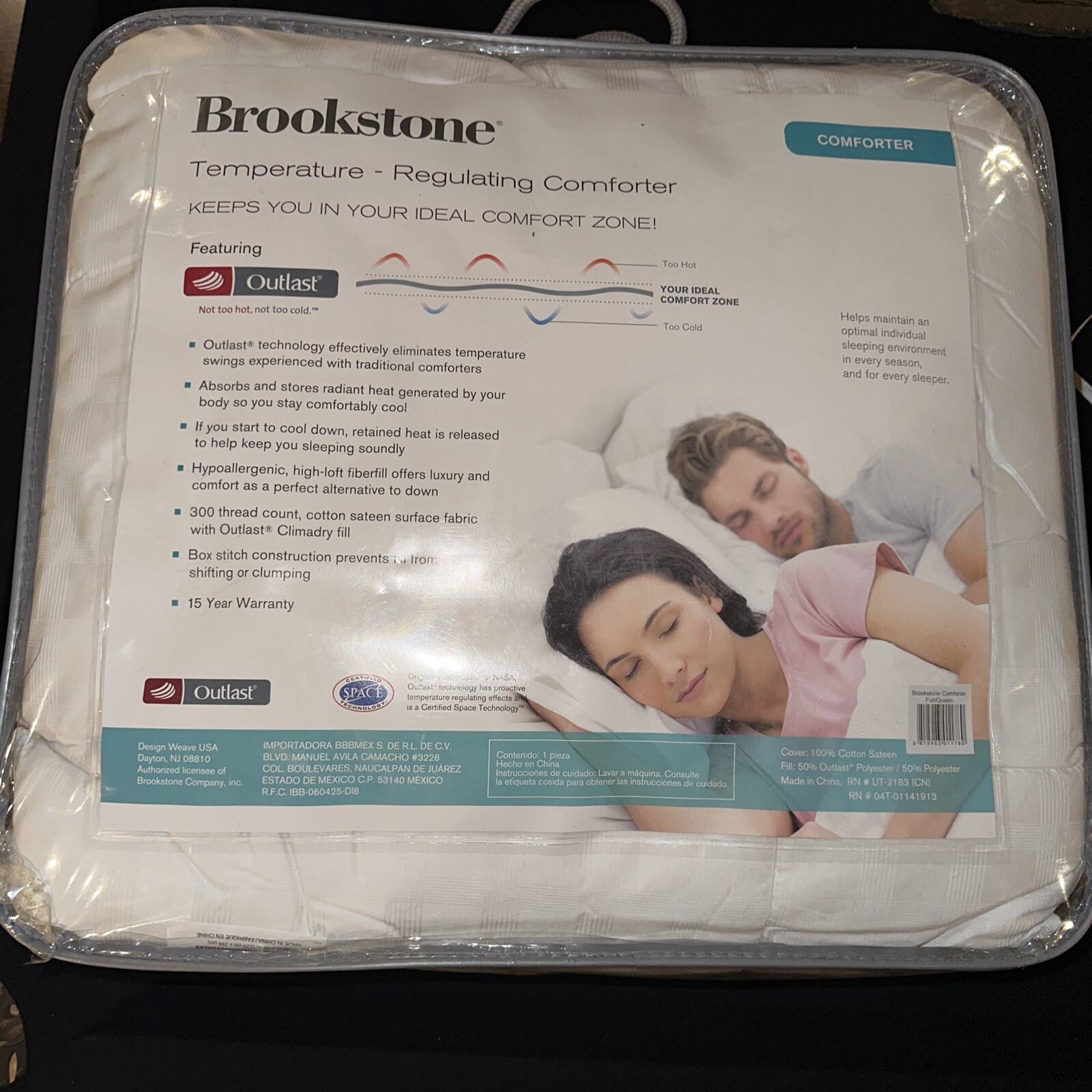 Brookstone Temperature Regulating Comforter | eBay