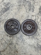 Vintage Billard Barbell 10 lb Standard Dimple...