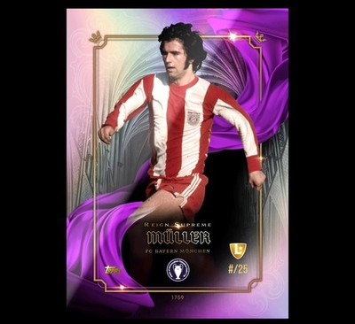 Topps Total Football 2025 Gerd Müller Legends Reign Supreme /25