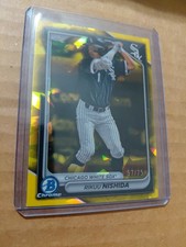 Rikuu Nishida Prospects Yellow /75 2024 Bowman Chrome Sapphire White Sox