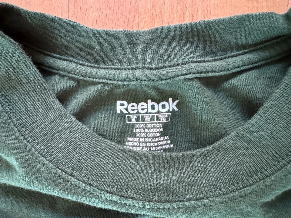 Hartford Whalers Throwback 标志 Reebok 深绿色衬衫 XL 二手 — 第 2/3 张图片