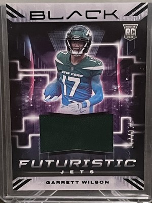 2022 Panini Black - Futuristic Garrett Wilson #FUT-GWI /125 (MEM, RC)
