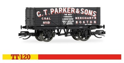 Hornby TT6040 G.T. Parker & Sons - 7 Plank Wagon 1:120 Spur TT NEU