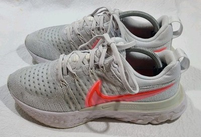 Womens Nike React Infinity Run Flyknit 2 Size 6.5 Color: Pure Platinum Pink