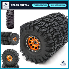 1.9 Mud Slingers Tires Beadlock Wheels Set - 120mm Crawler Rims For Rc Trucks 1.9 Mud Slingers Tires Beadlock Wheels Set - 120mm Crawler Rims For Rc Trucks