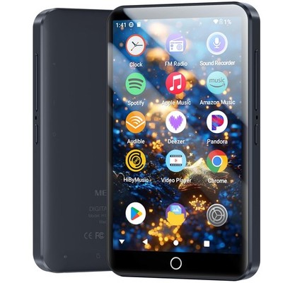 MP3 Player with Bluetooth and WiFi, Android 13 OS MP3 & MP4 Players with 4'' T...