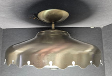Vintage Mid Century Modern Atomic Ceiling Light Lamp Chandelier Fixture Saucer