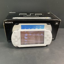 PSP Console - Ceramic White - Boxed With Official Charger - Tested - Free Post