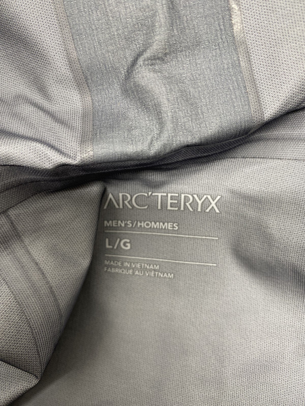 Arc'teryx Mens Norvan Shell Lightweight Jacket Size L Graphite, Black thumbnail 12