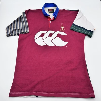 Canterbury Of New Zealand Men Rugby Shirt size M DOHA R.F.C Vintage Rare - Image 1 of 4