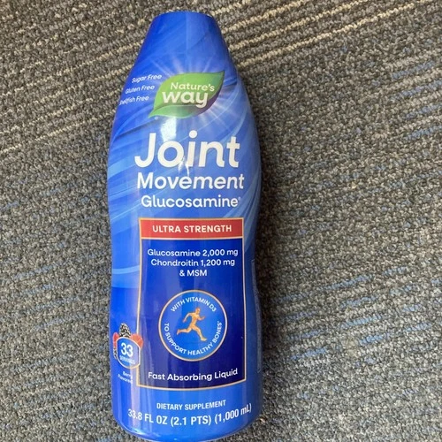 Nature's Way Joint Movement Glucosamine Ultra Strength Berry Flavor 33.8 Oz 6/26