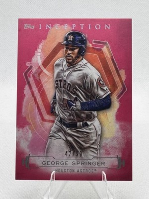 2019 Topps Inception - George Springer #24 Magenta /99